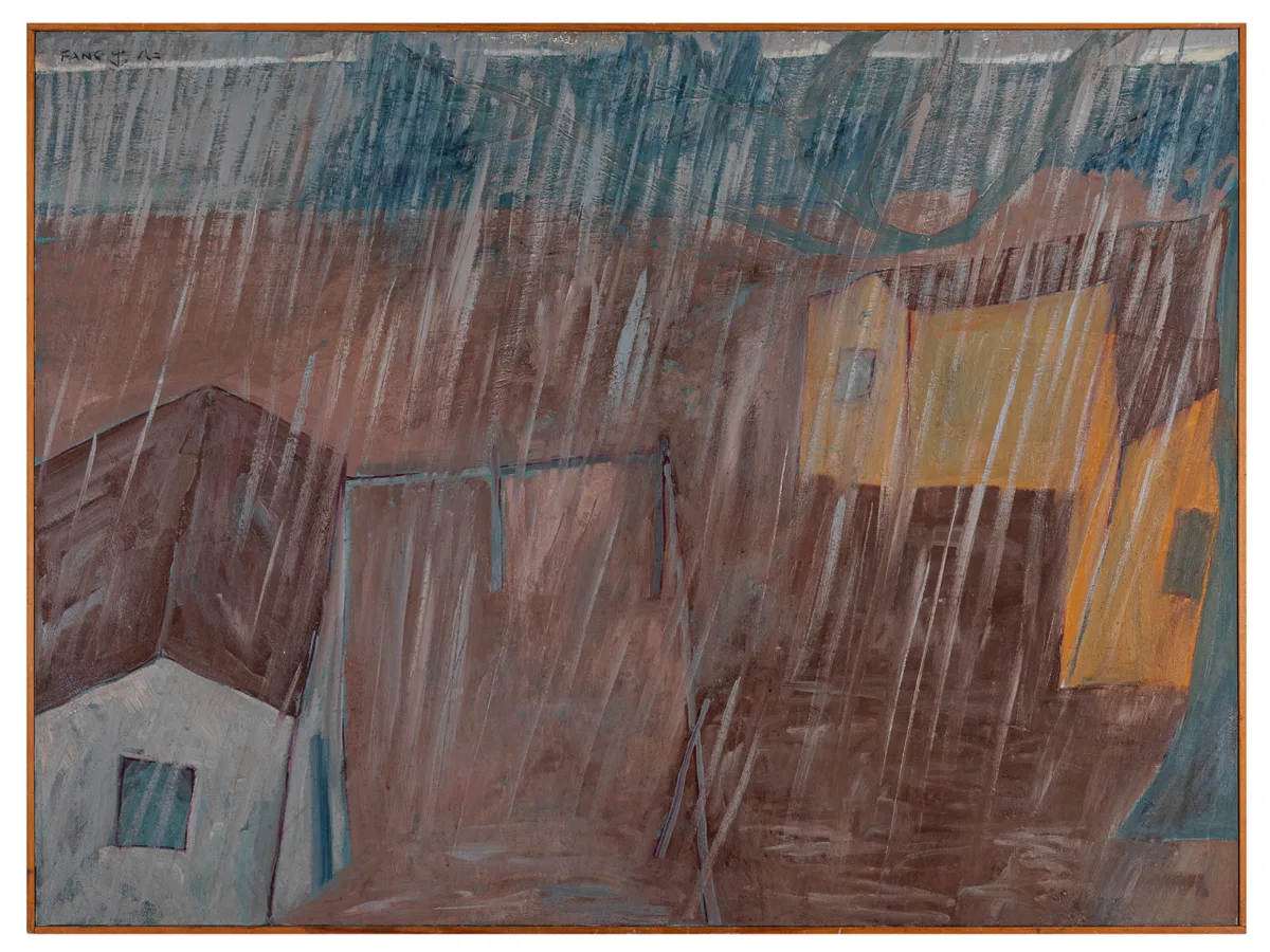 Casario com chuva — Fang
