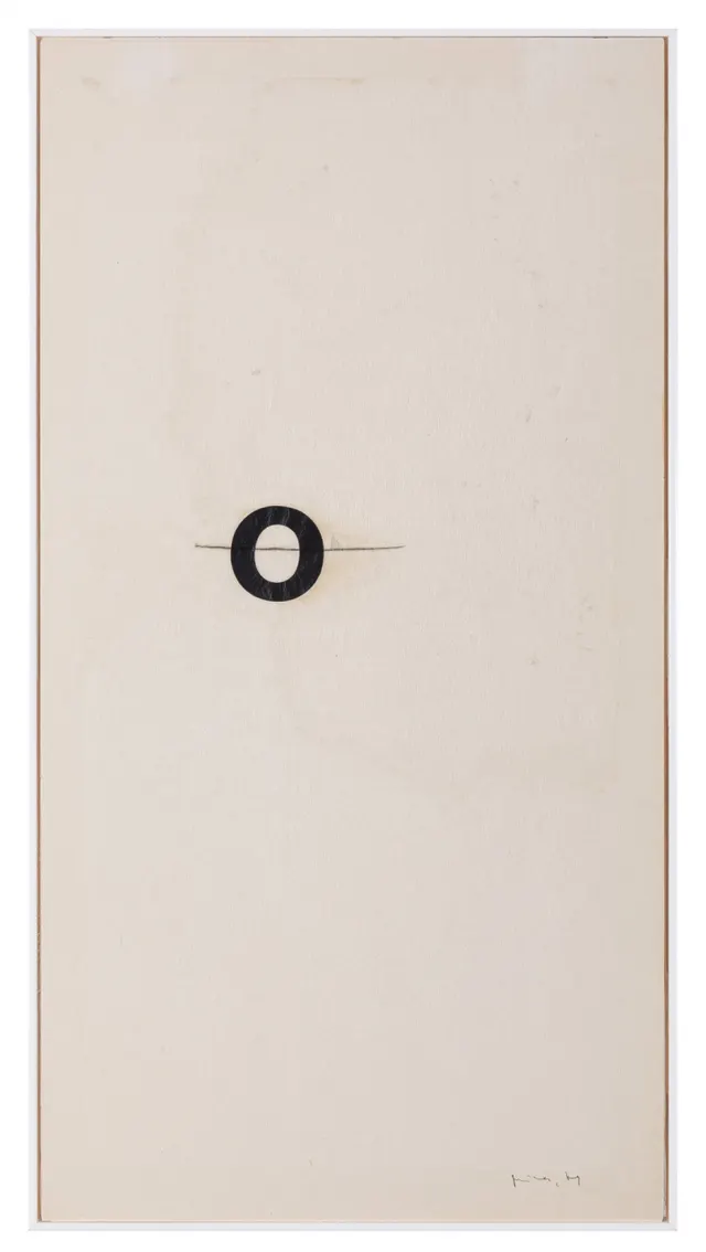 Work by Mira Schendel