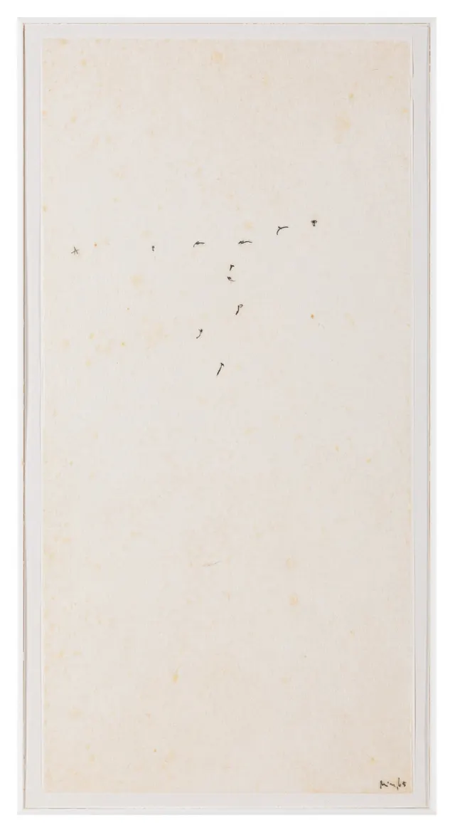 Work by Mira Schendel