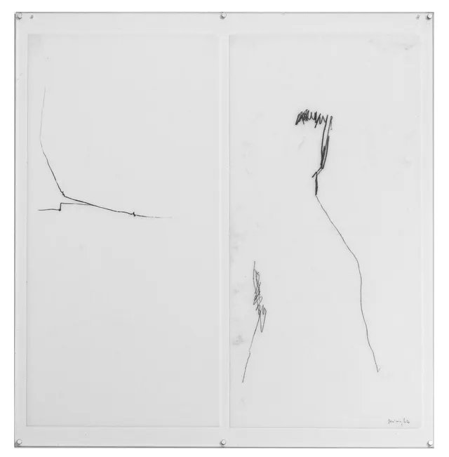 Work by Mira Schendel