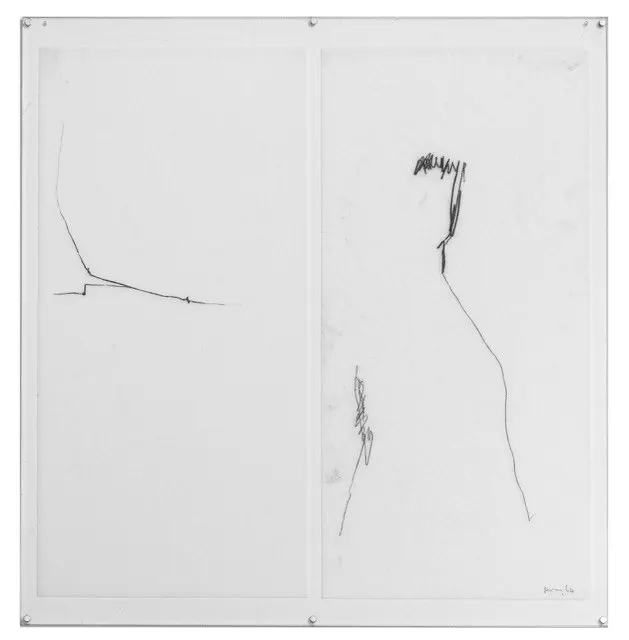 Work by Mira Schendel