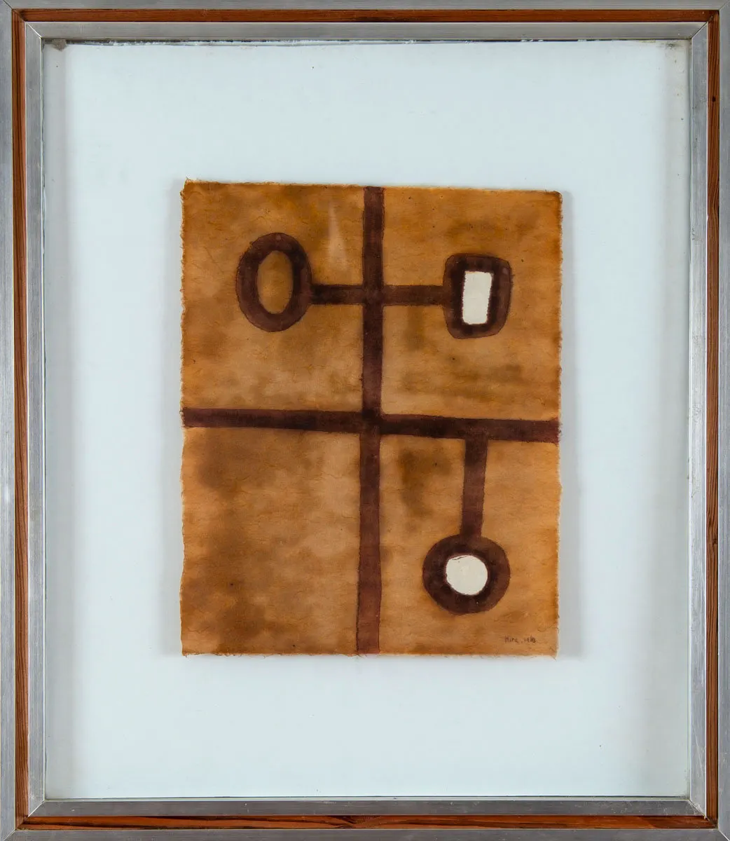 Work by Mira Schendel