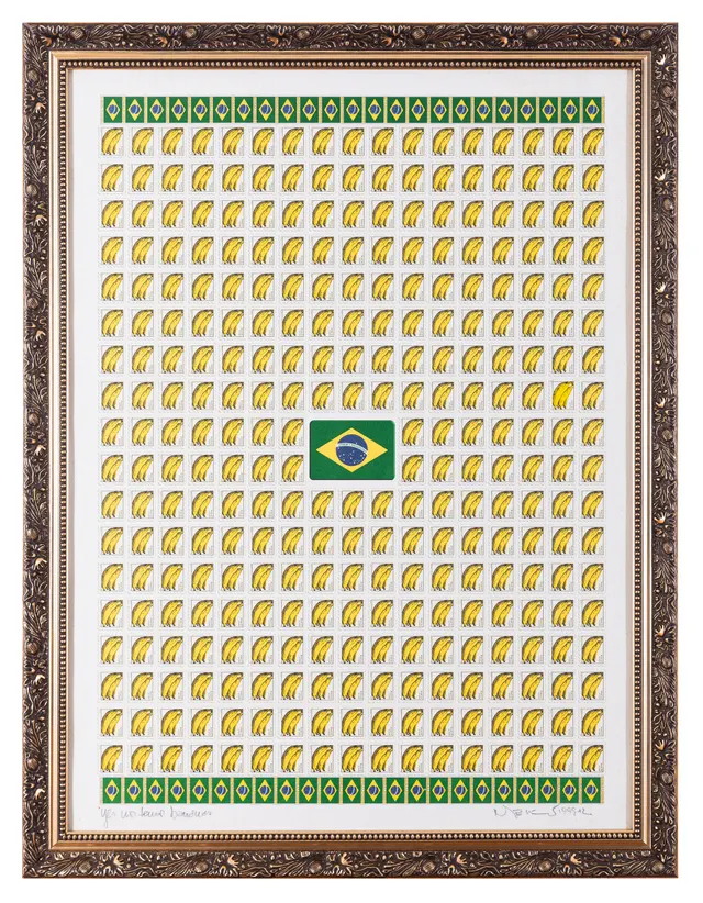 Work by Nelson Leirner