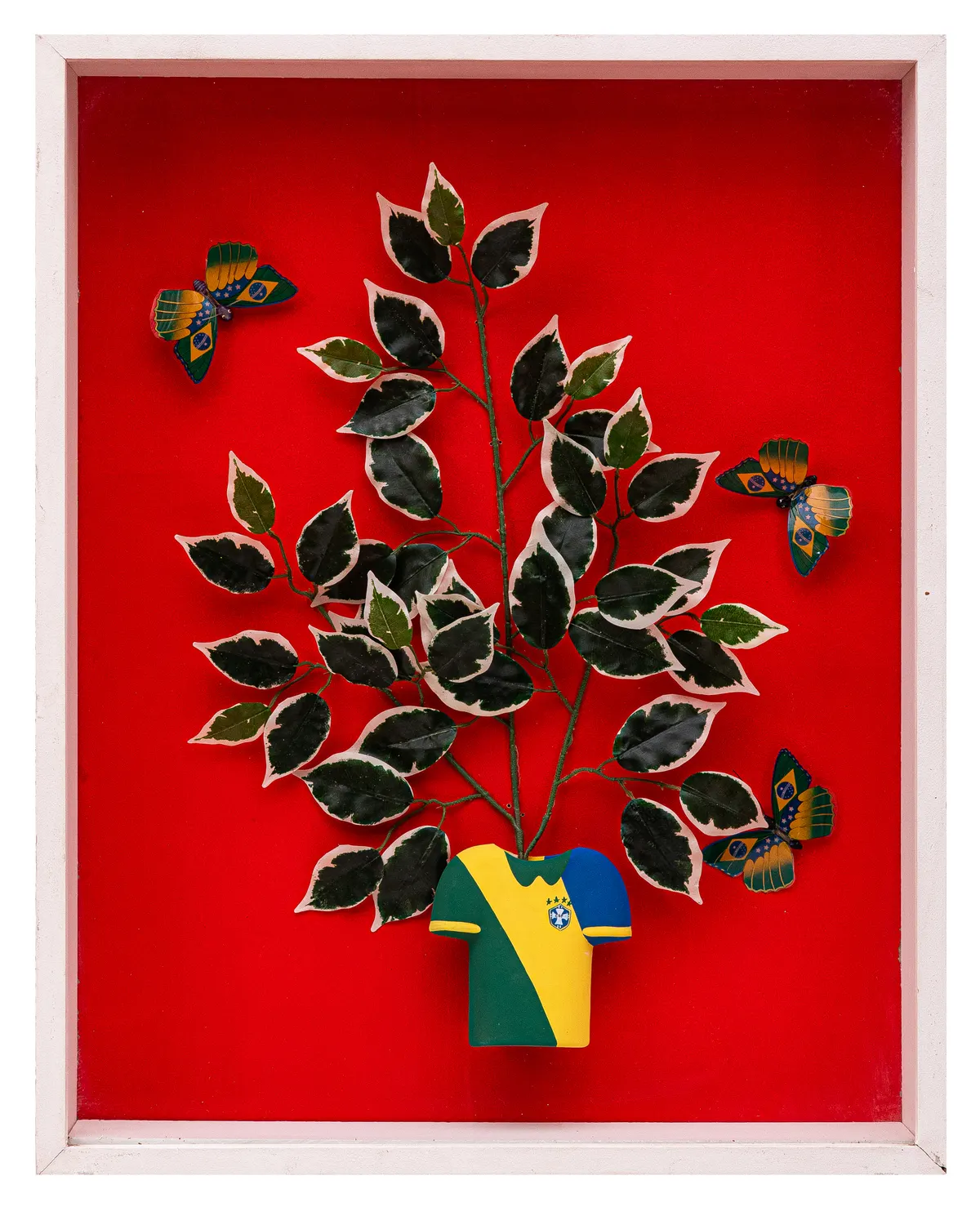 Work by Nelson Leirner