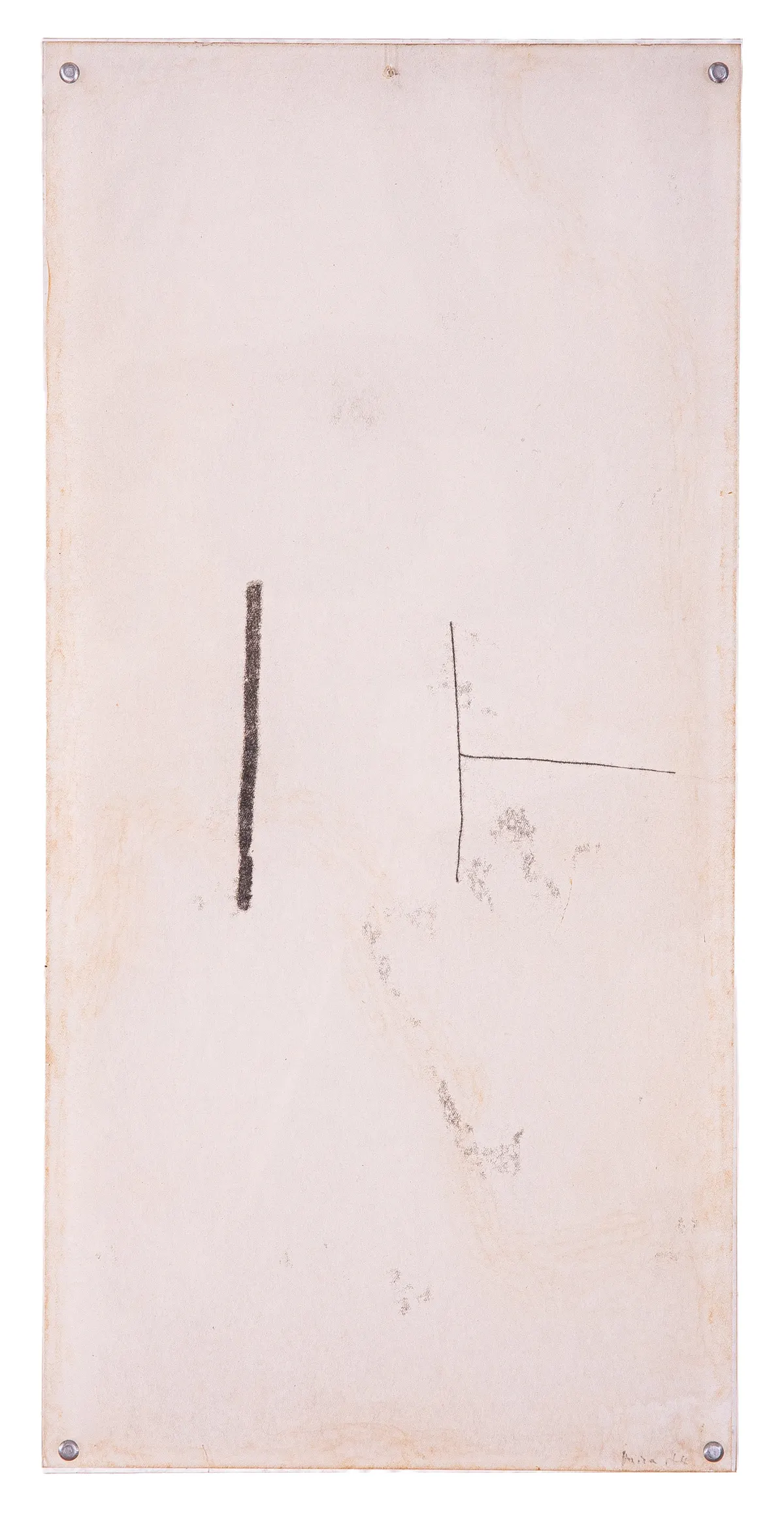 Work by Mira Schendel