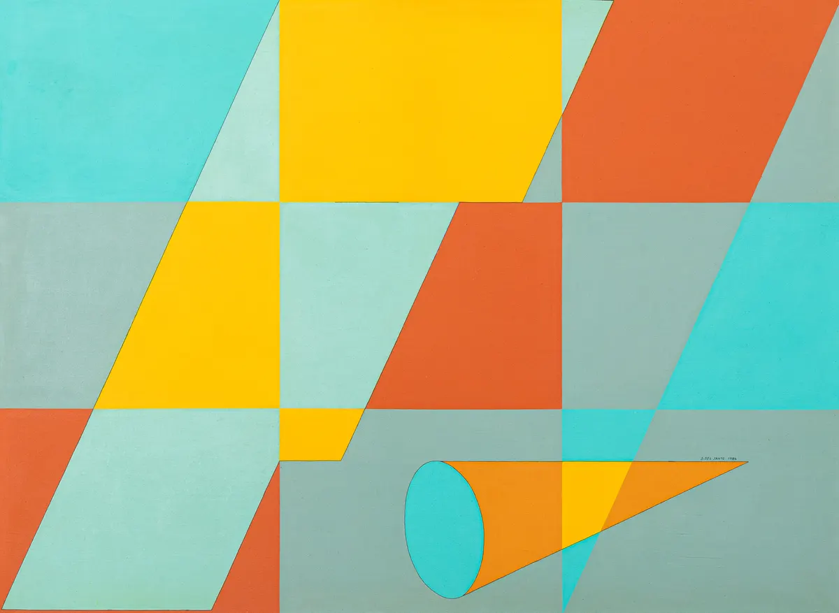 Máscara inclinada e cone, 1986 — Dionísio Del Santo