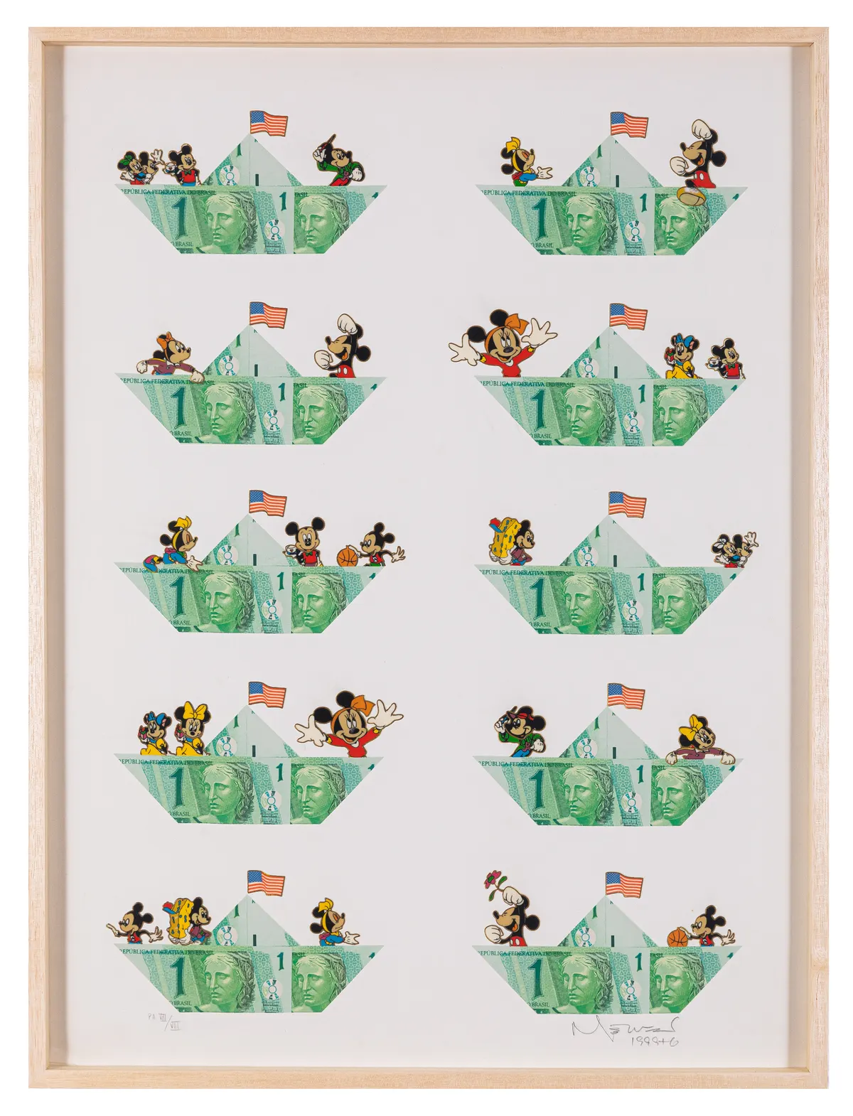 Work by Nelson Leirner