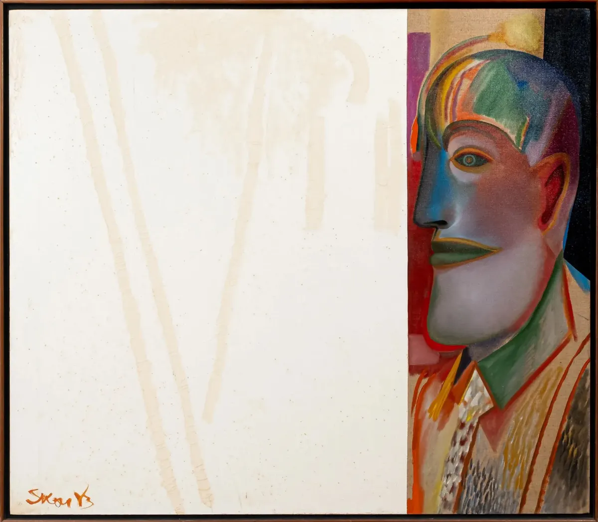 Figura diante Quadro, 1983 — Siron Franco